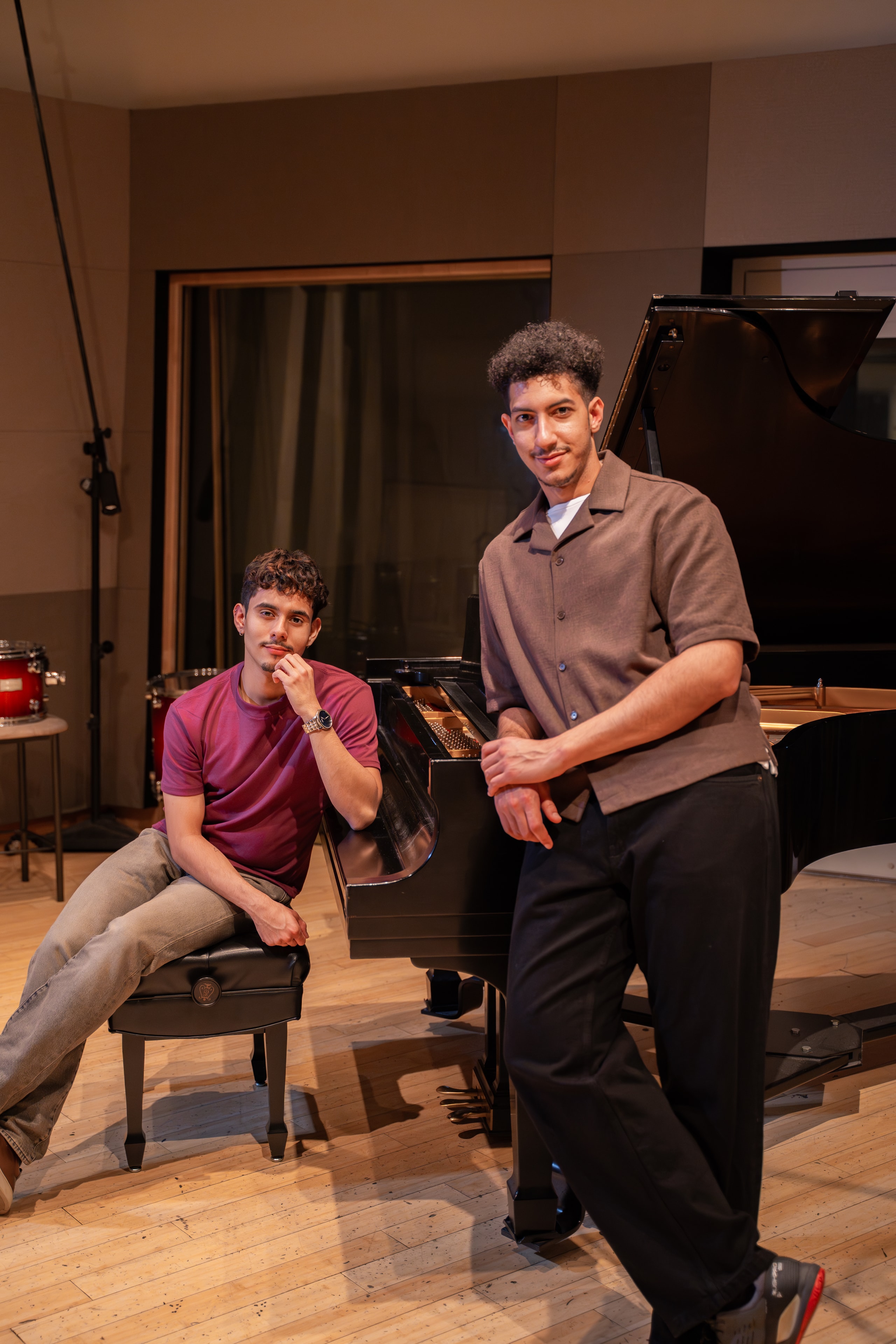 Daniel Espinoza at the piano with fellow musician
